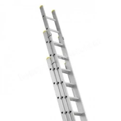 Triple Section Straight Aluminium Ladder
