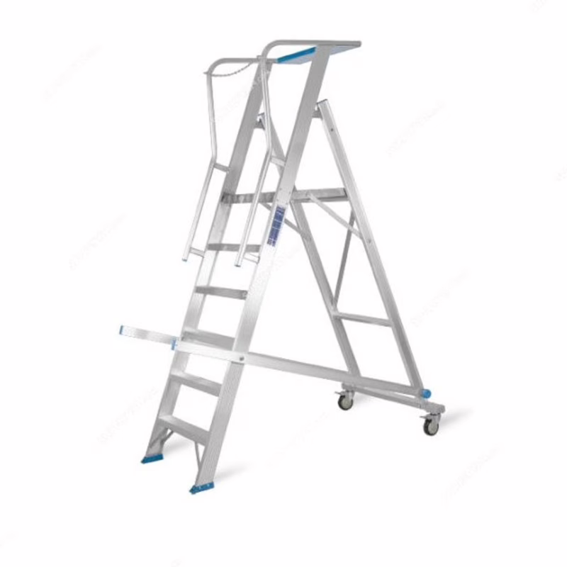 Rolling Warehouse Aluminium Ladder - Image 2