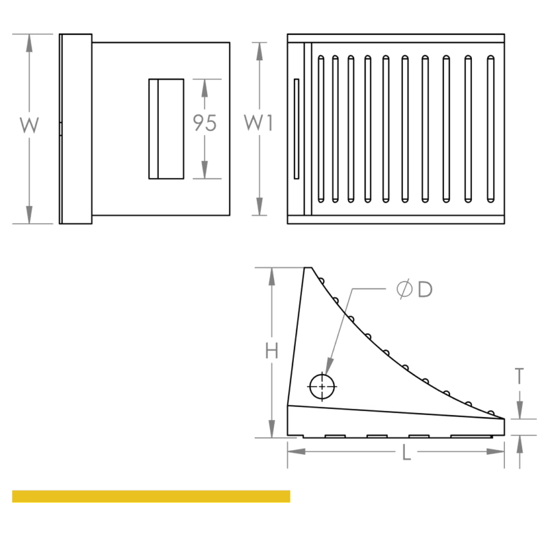 PU Wheel Chocks – Heavy-Duty Vehicle Safety Blocks - Image 2