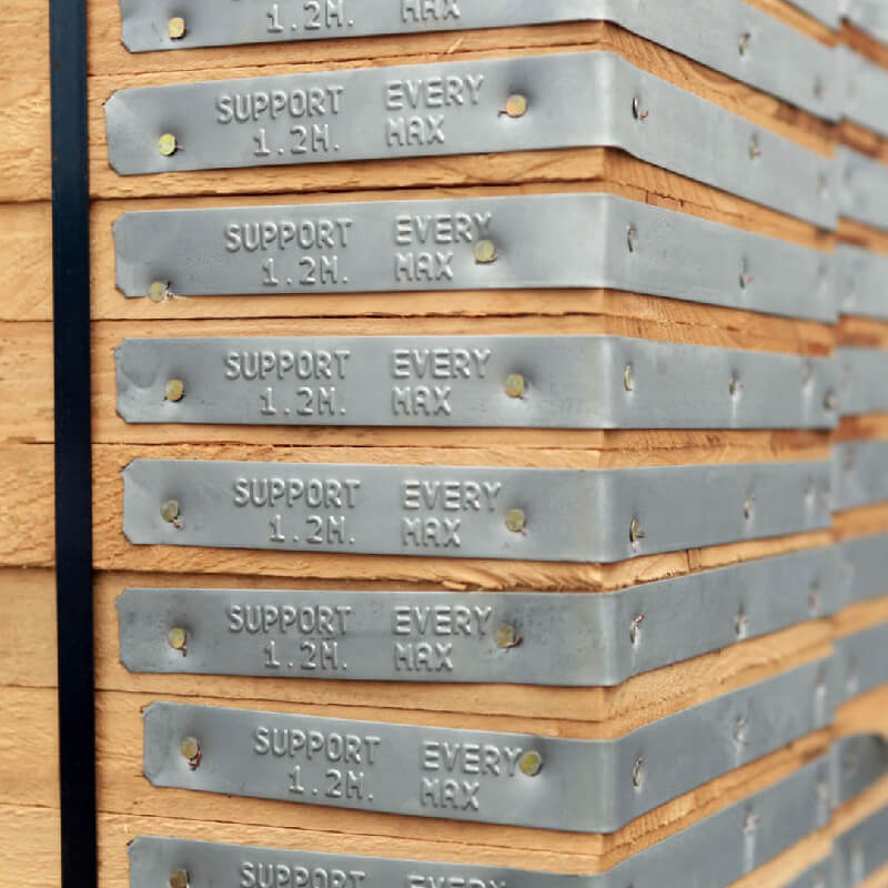 Scaffolding Wooden Board with GI Band - Image 2